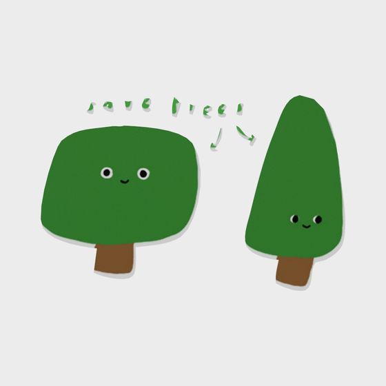 Lovely Low-Polygon Tree Baby 3D Model