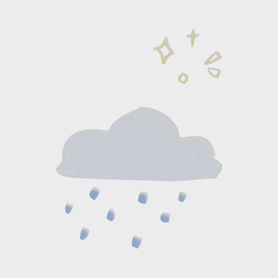 Low-Poly Cloud 3D Model for Creative Projects