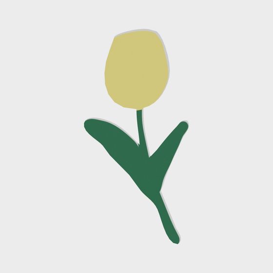 Charming Low-Poly Tulip 3D model for Spring Decor