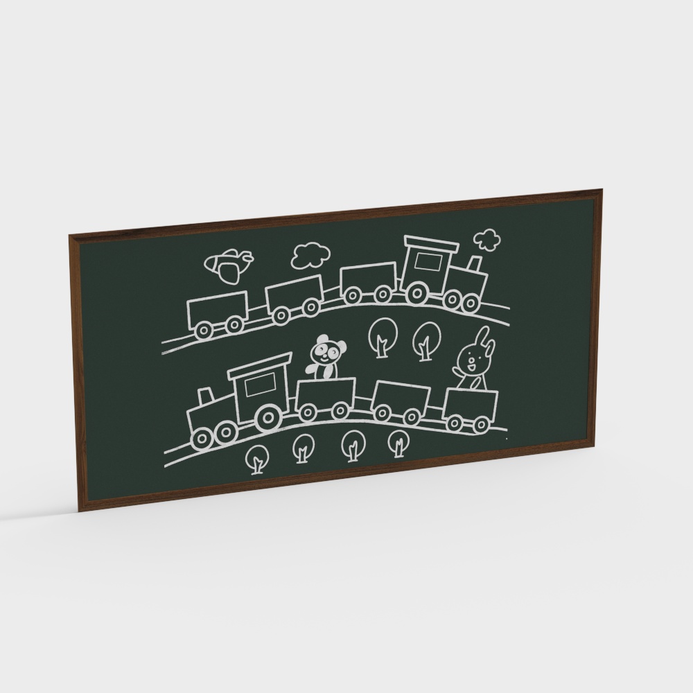 Modern Black Board Wall