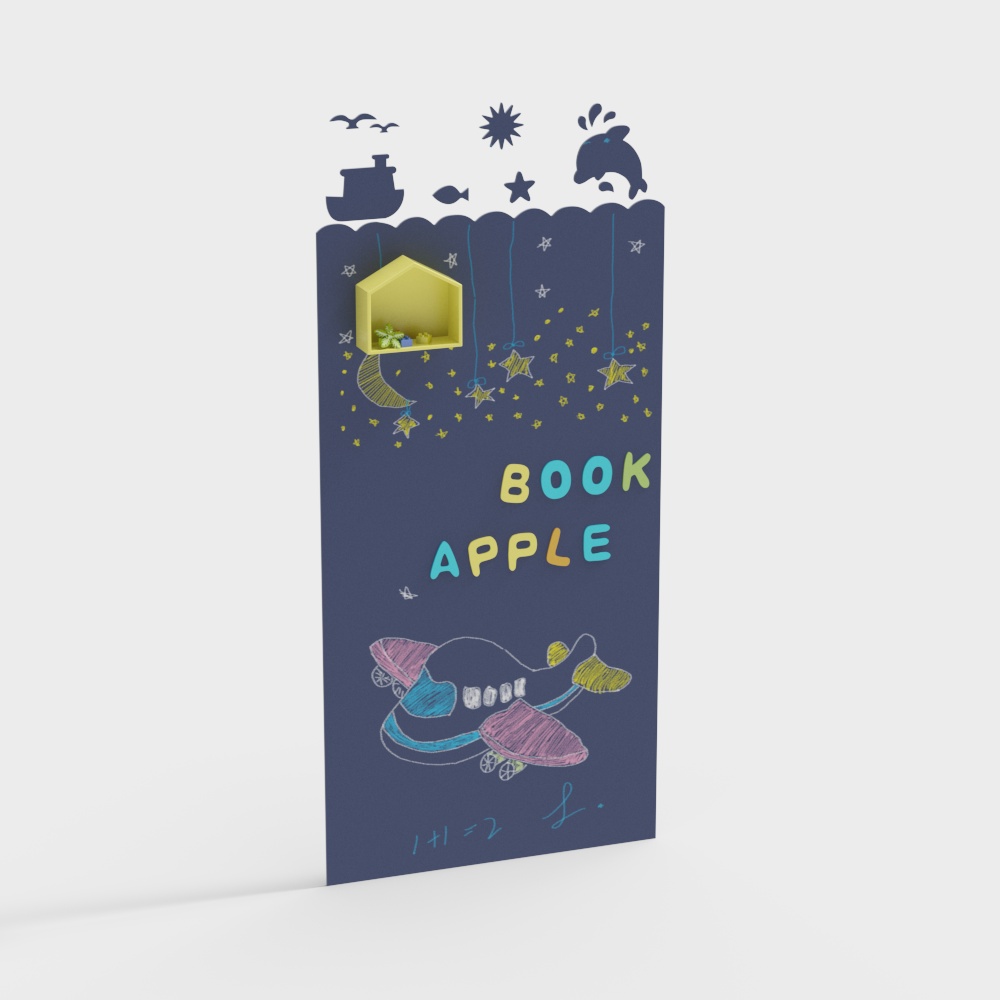 Parete in Muro Nero Moderna