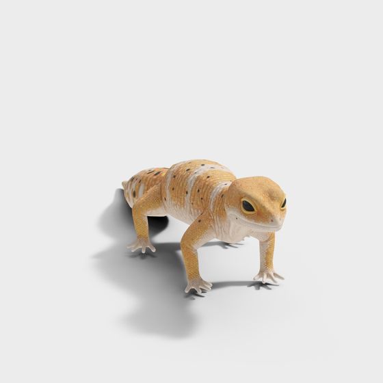 Realistic Desert Lizard 3D Model for Creative Projects