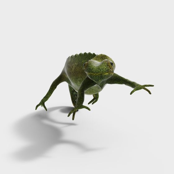 Forest Sprite Low-Polygon Frog 3D model