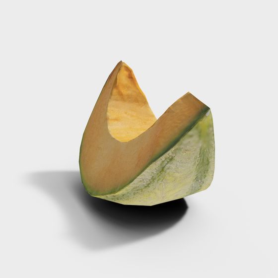 Sweet Melon Slice 3D model for Creative Projects
