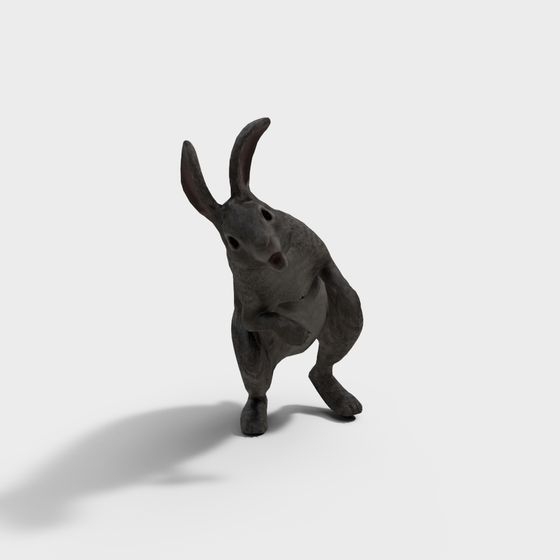 Low-Poly 3D Rabbit Model for Creative Projects