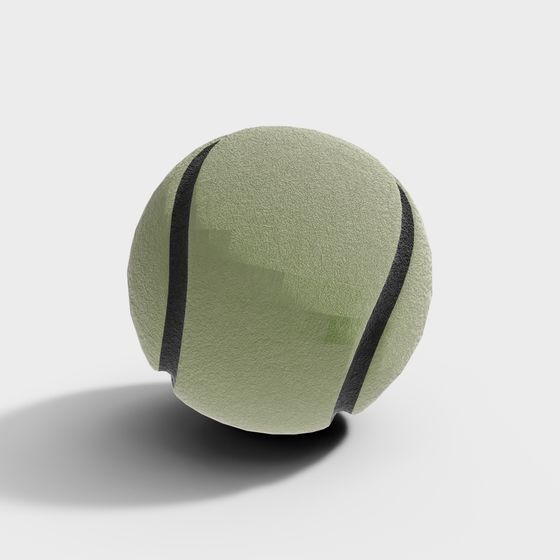 Low-Poly Tennis Ball 3D Model Design