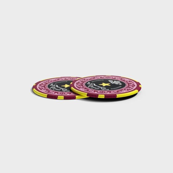 Royal Flush 3D Model Poker Chip for Creative Projects