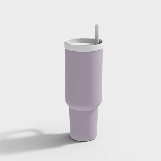 Stylish Low-Polygon Travel Mug 3D Model