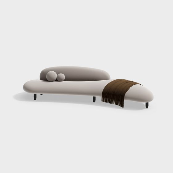 Stylish Minimalist 3D Sofa Model