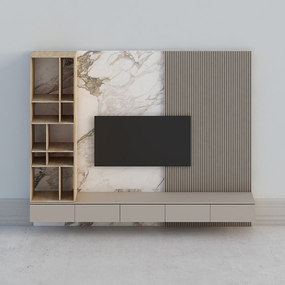 Elegant 3D Model TV Cabinet for Modern Interiors