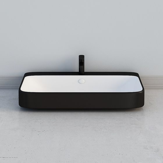 Sophisticated Low-Poly Sink 3D model