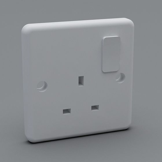 Stylish Minimalist 3D Socket Model