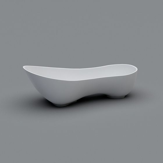 Streamlined Bathtub 3D model