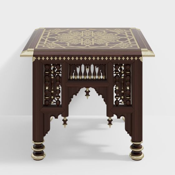 Moroccan Style Side Table 3D model