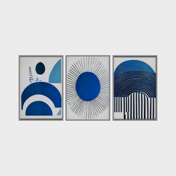 Abstract Geometric Triptych 3D model