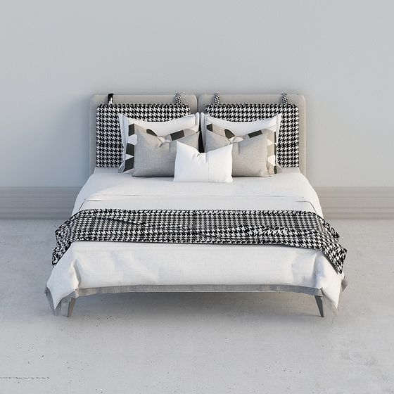 Houndstooth Bed 3D model