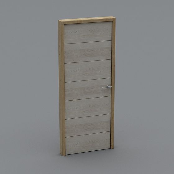 Modern Wooden Door 3D model