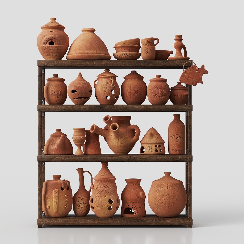 Pottery pot display stand