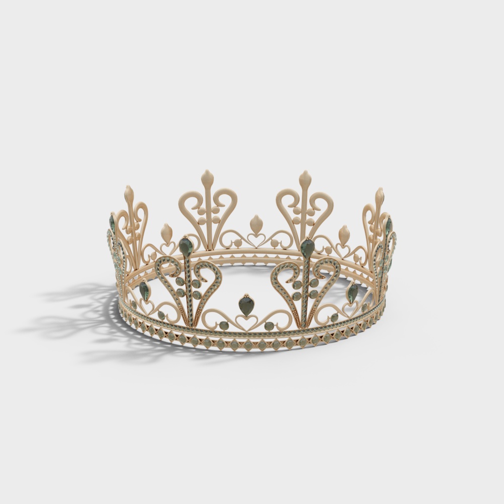 Royal Sparkle Crown 3D model