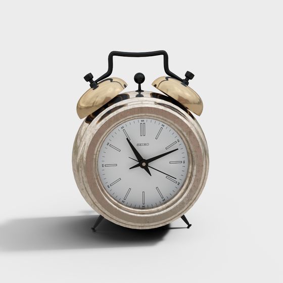 Vintage-Modern Clock 3D Model