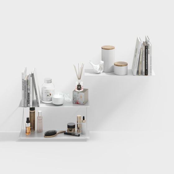 Minimalist Shelf Display 3D model for Modern Spaces