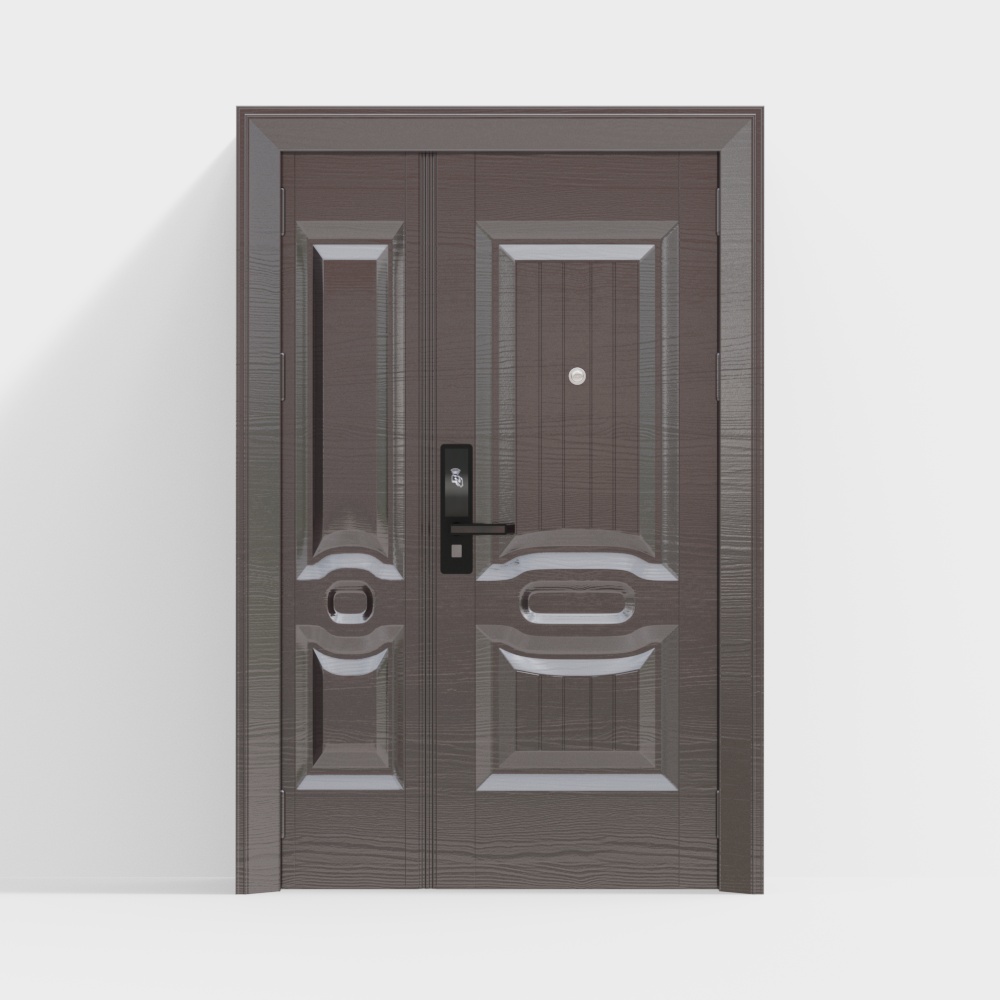 Einbruchsicheres Doppeltür