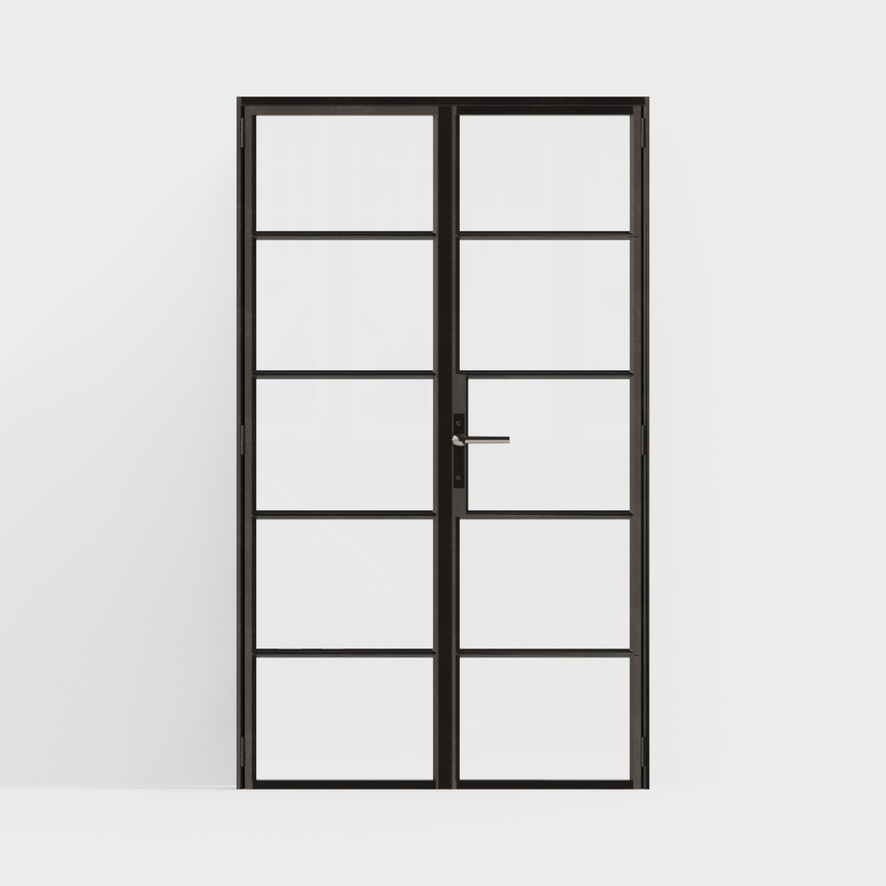 Minimalist Style Interior Glass Door