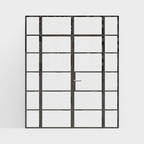 Low Poly Detailed Door Frame 3D model