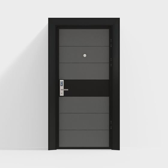Sleek Modern Door 3D model for Urban Spaces