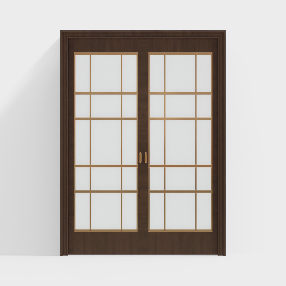 Puerta de vidrio para interiores de estilo chino moderno