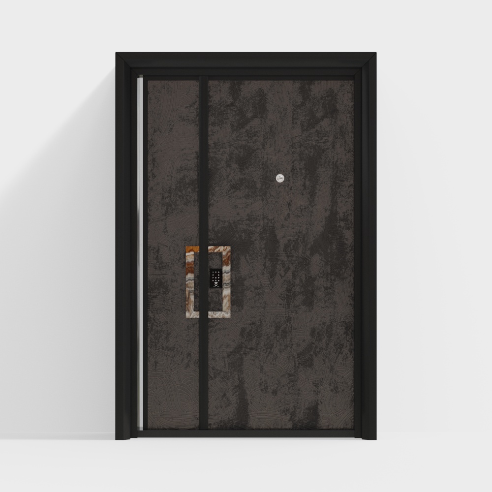 Unique Low-Polygon Door 3D Model – Industrial Style