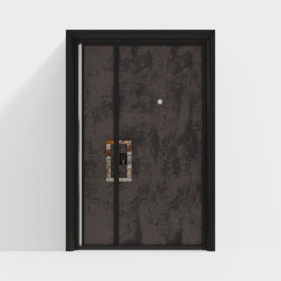 Unique Low-Polygon 3D Model Door Design