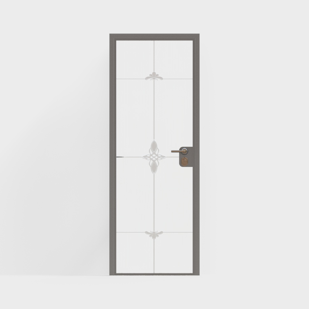 新中華様式の室内ガラスドア