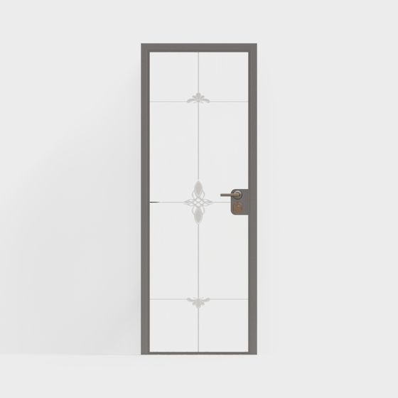 新中華様式の室内ガラスドア