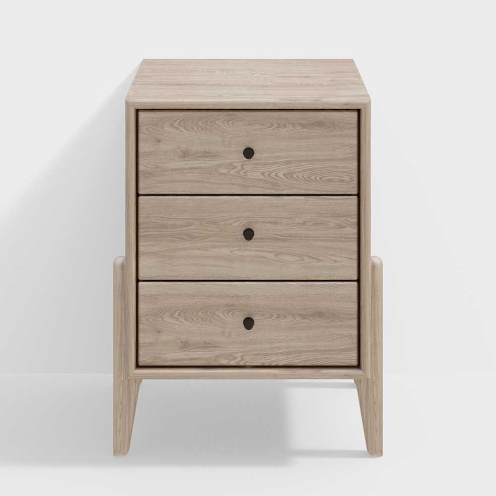 Elephant 3-Drawer Nightstand