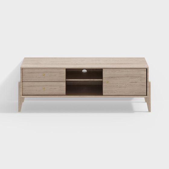Modern Minimalist TV Cabinet 3D model