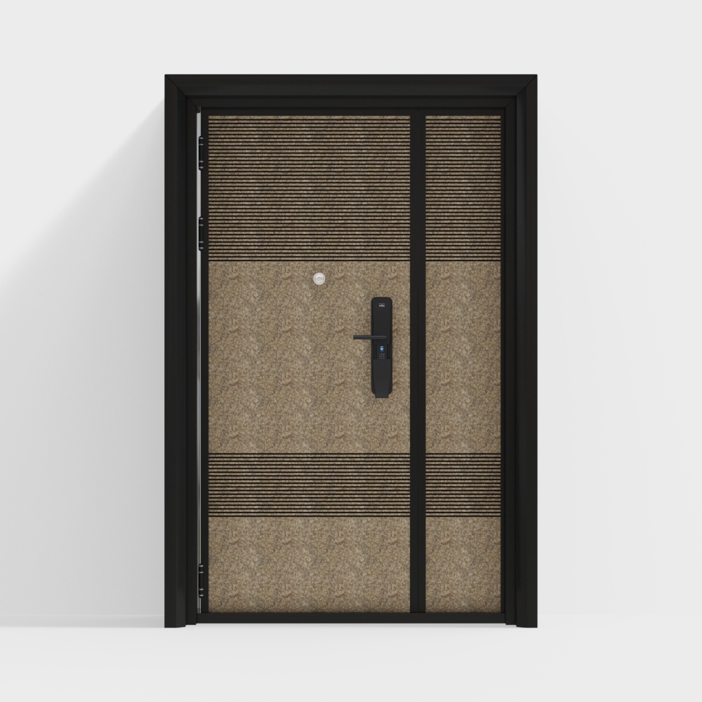 モダンな防犯ダブルスライディングドア
