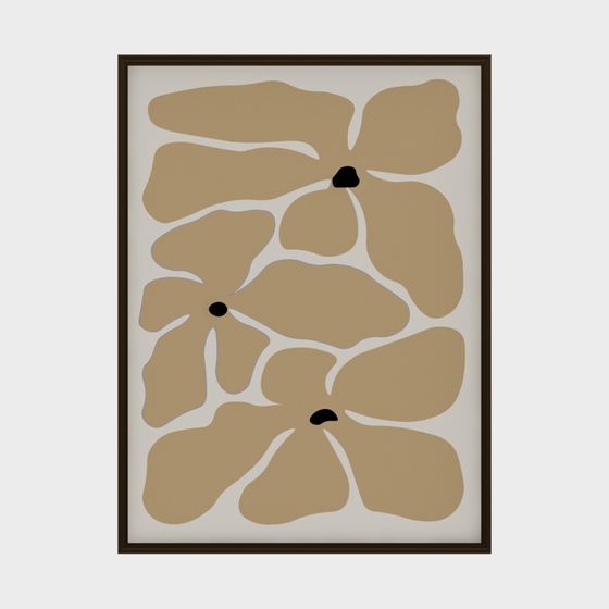 Abstract Floral 3D Model for Creative Designs