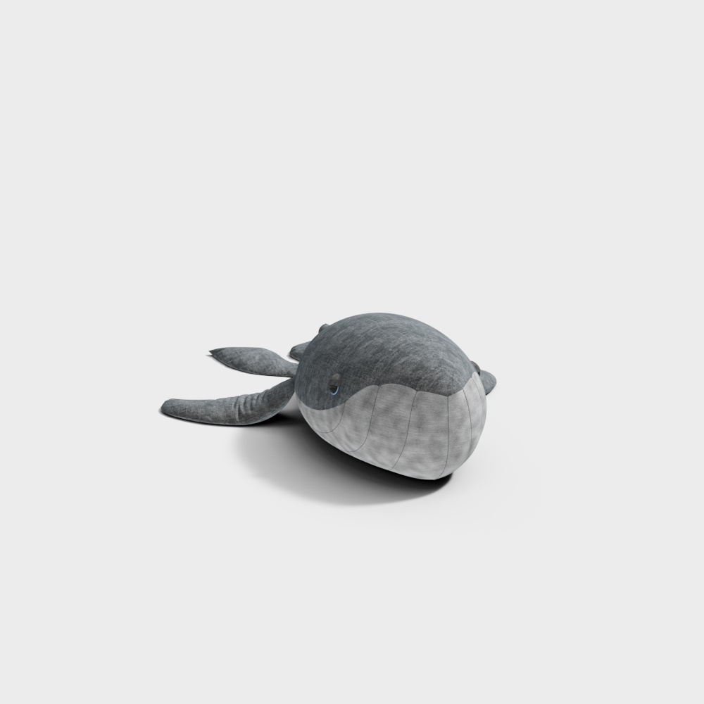 Little Blue Whale 3D Model for Creative Projects