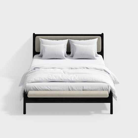 Urban Retreat 3D model Bed Frame for Modern Spaces