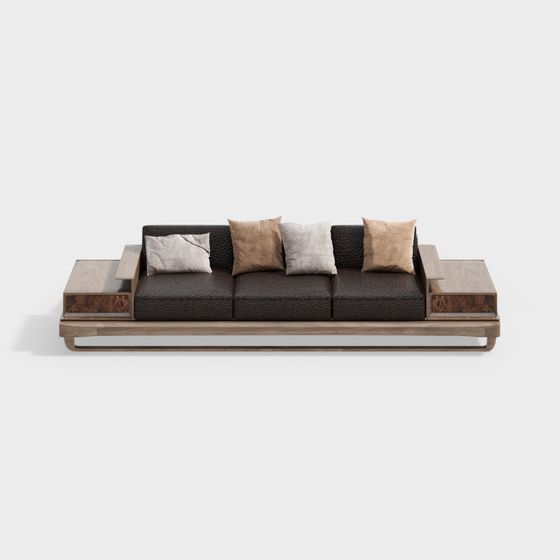 Log Style Multi-Person Sofa