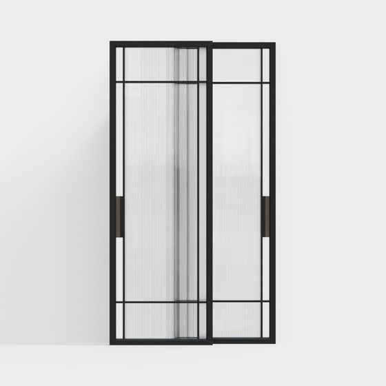 Elegant Modern Sliding Door 3D Model