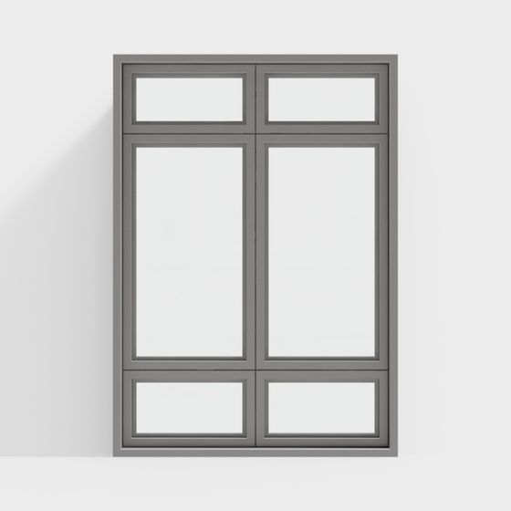 Low-Polygon Modern Window 3D model