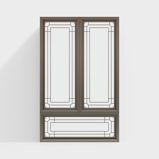 Low Poly Window 3D model with Elegant Design