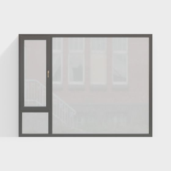 Urban Window 3D model for Modern Architecture
