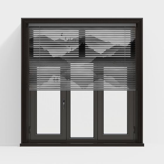 Stylish Low-Poly Window 3D model