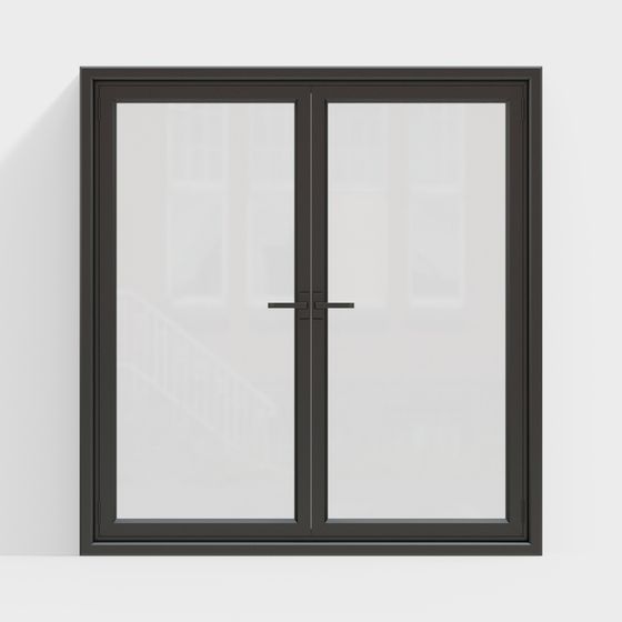 Stylish Double-Hinged Window 3D model