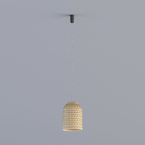 Elegant Low-Poly Pendant Light 3D Model