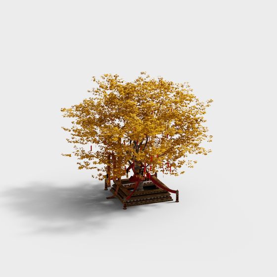 Autumn Maple Tree 3D Model for Creative Projects