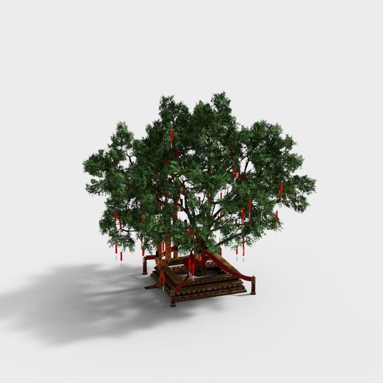 Cultural Ancient Tree 3D model for Design Projects